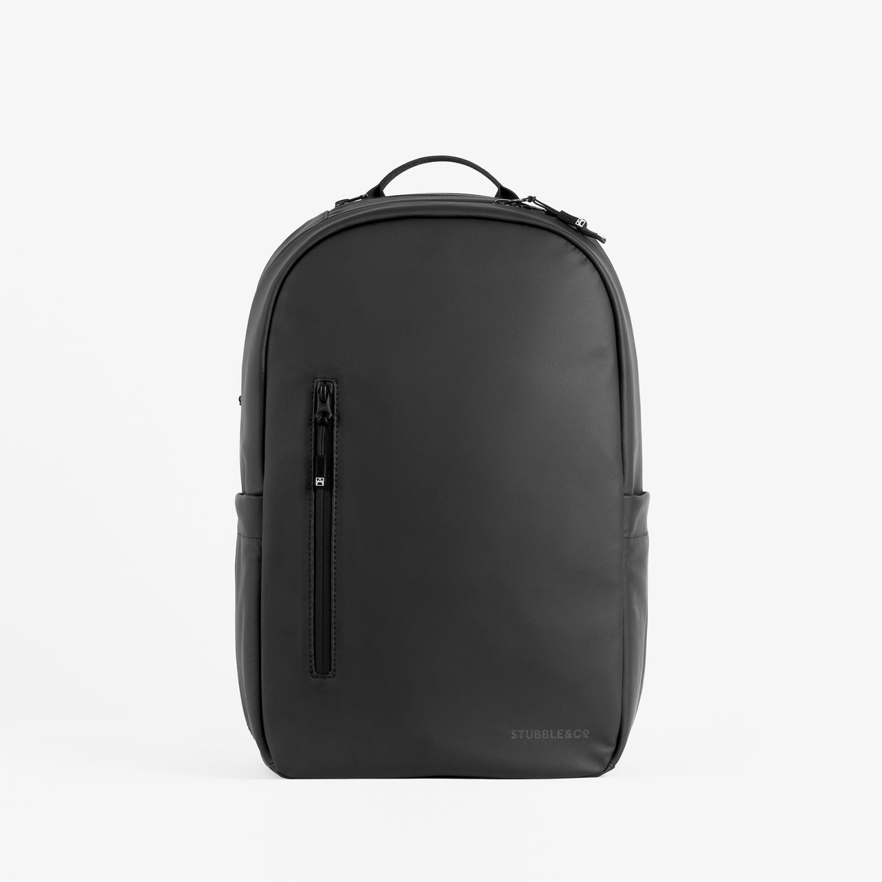 Stubble and Co Everyday Backpack in All Black front view