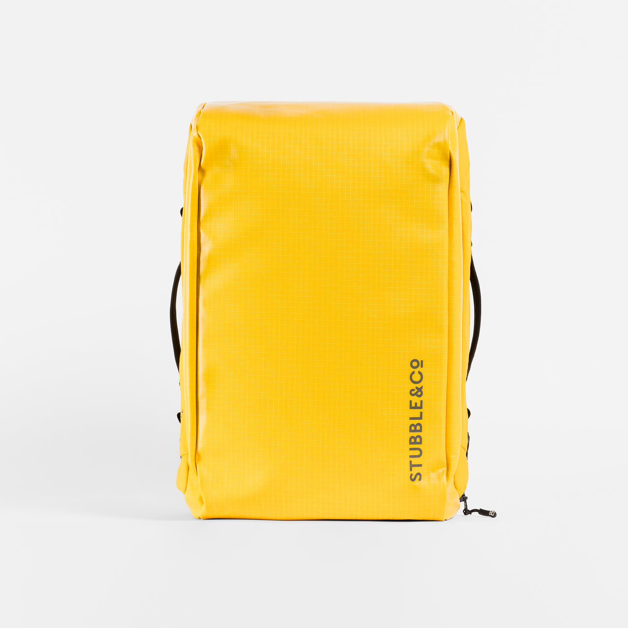 A studio shot of the waterproof base on a Kit Bag 30L in Yellow