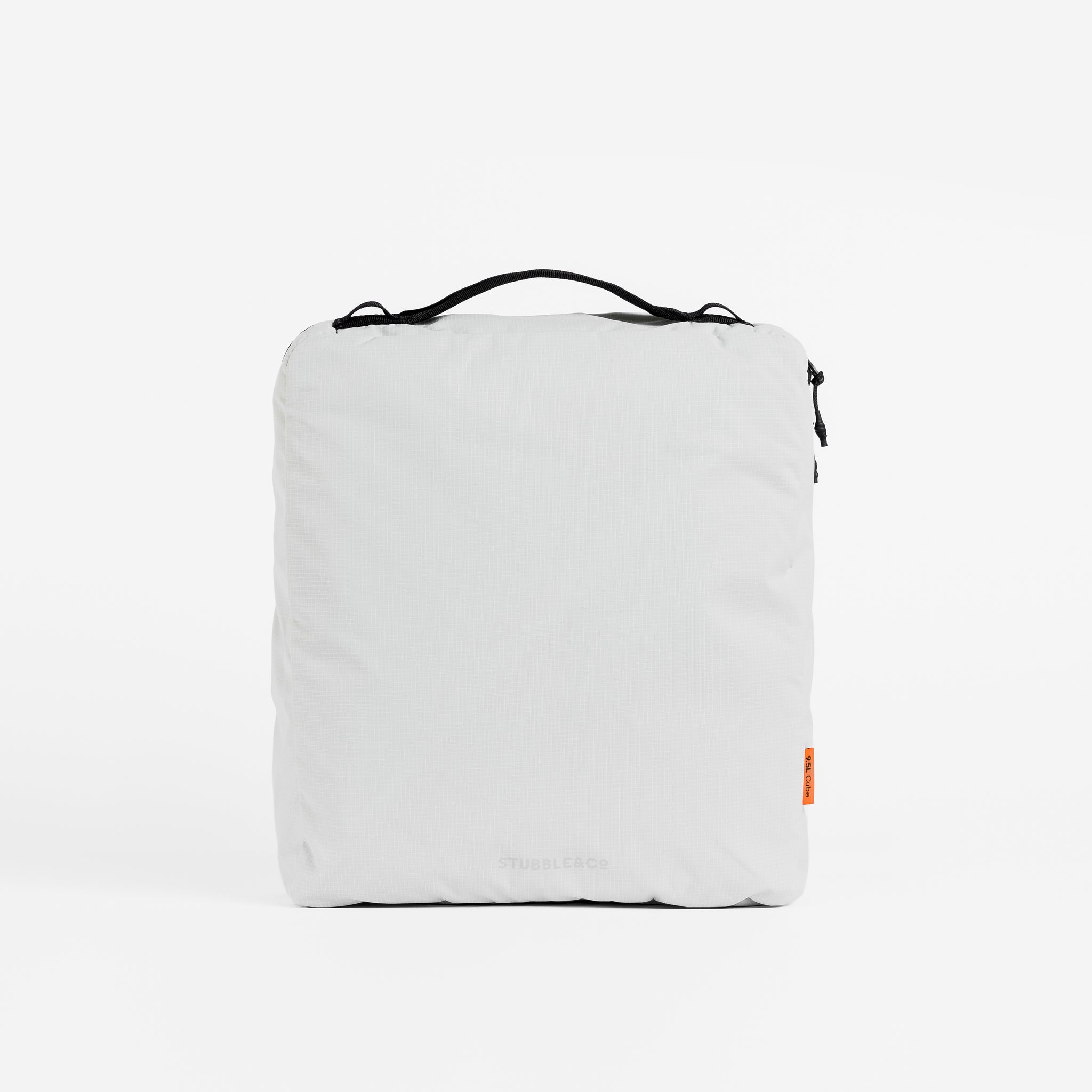 A studio shot of the back of an Off-White packing cube 11l