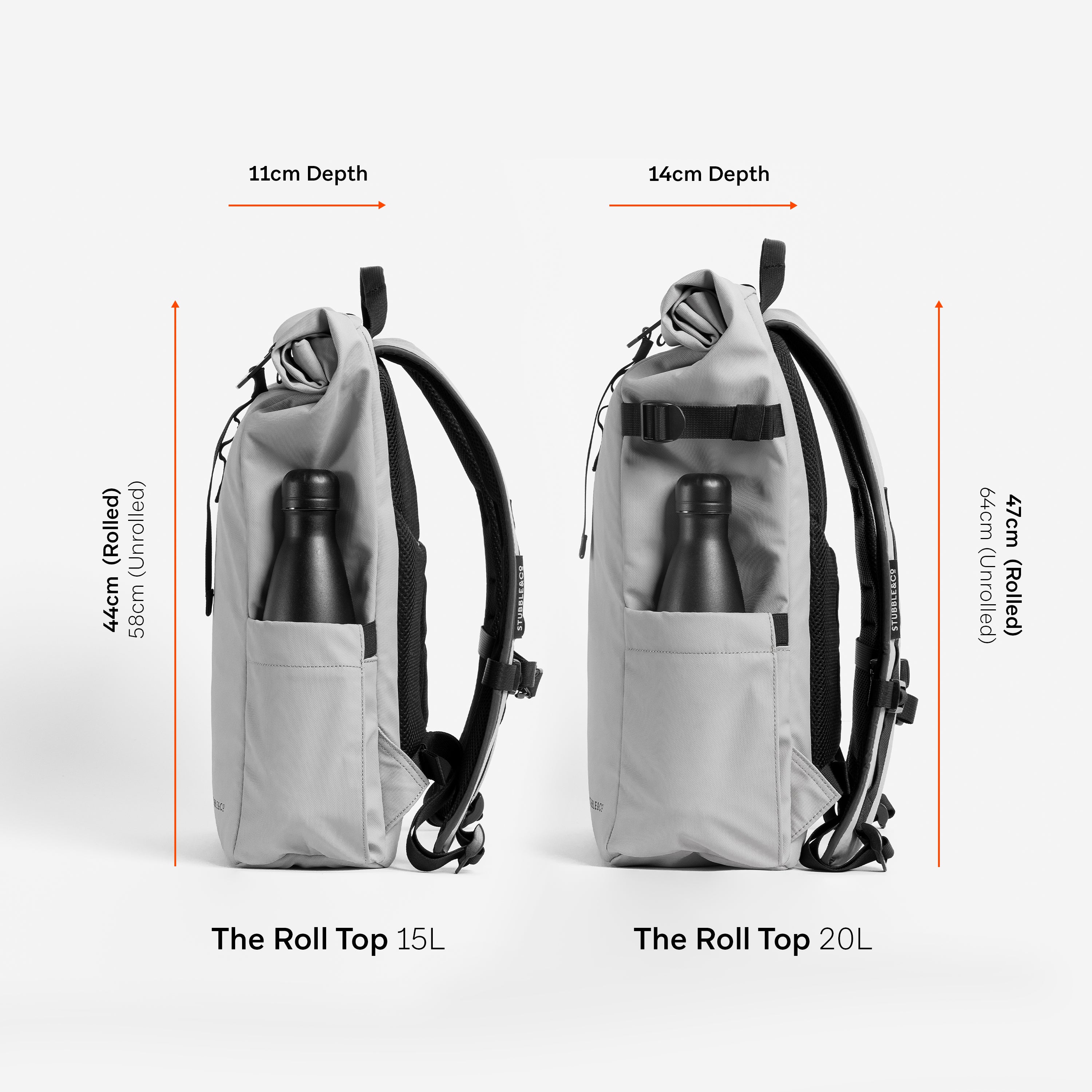 Black and white backpack best sale