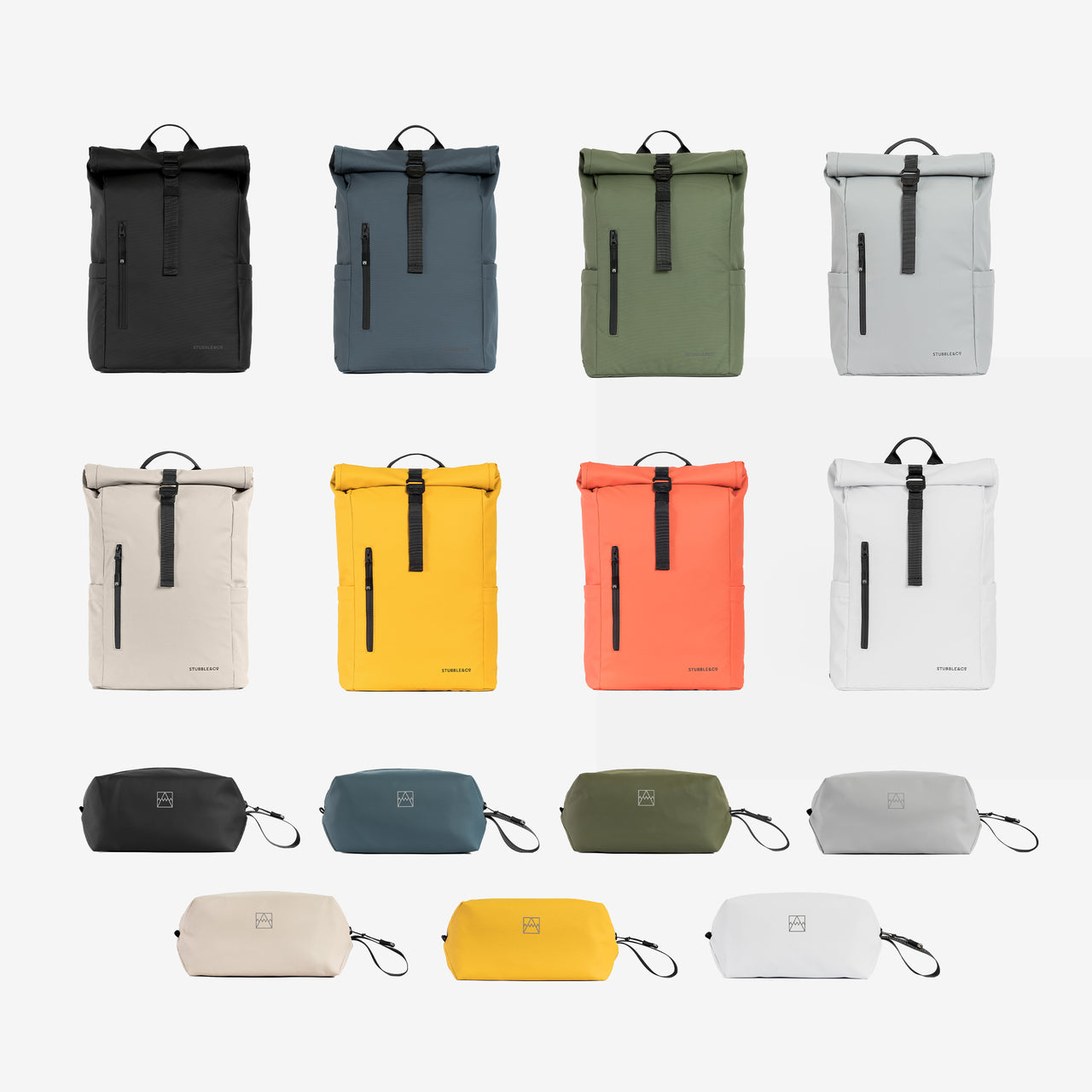 The Roll Top 15L and Wash Bag Bundle collage [All variants]