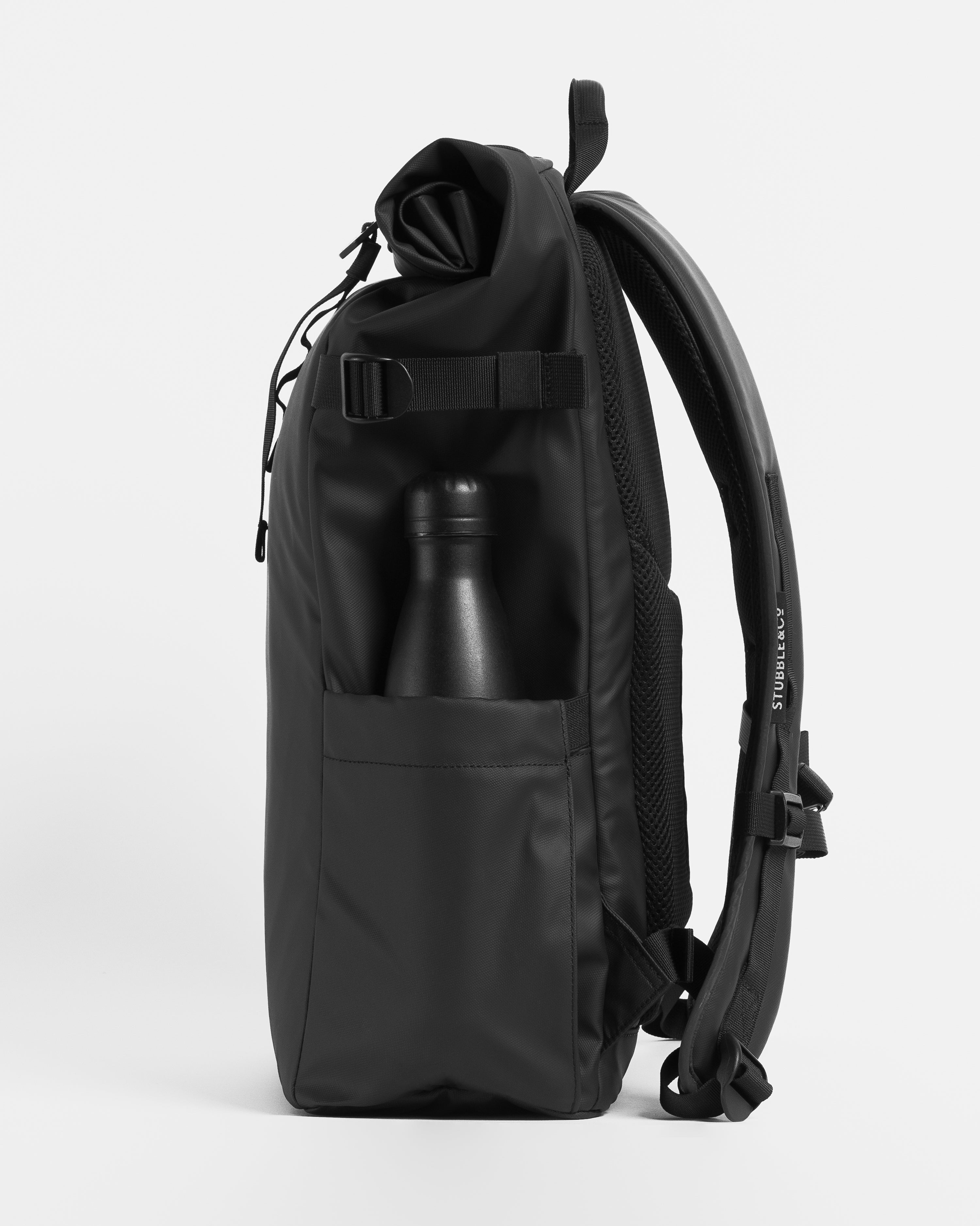 The Roll Top 20L Backpack Waterproof Materials Laptop Pocket