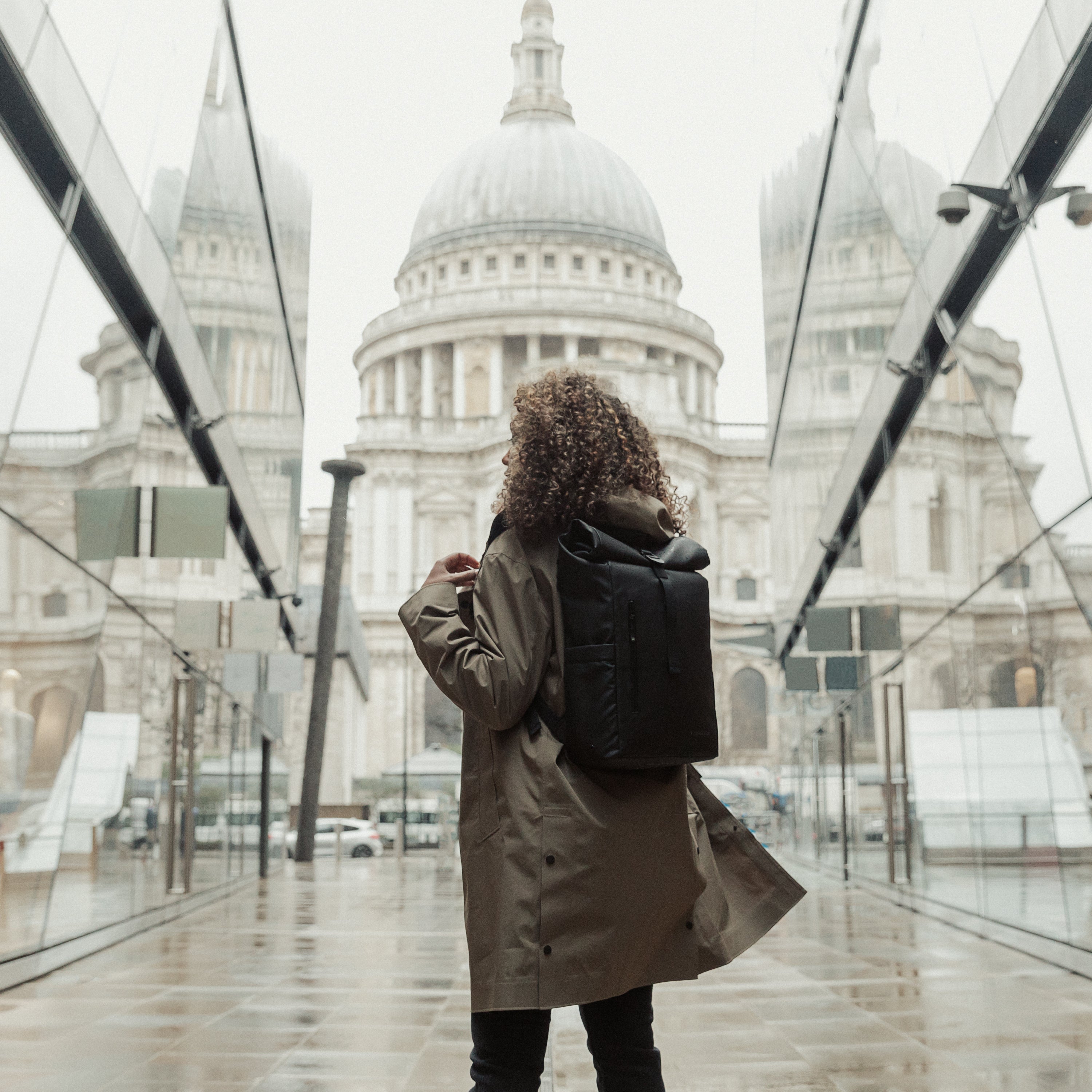 Black small outlet backpack women's