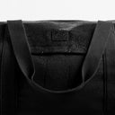 A studio shot of water on the water-resistant material of the Weekender Duffel 30L in All Black